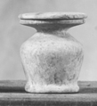 Kohl Jar and Lid, Travertine (Egyptian alabaster)